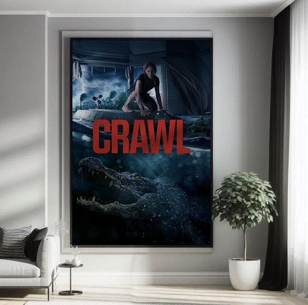 Crawl (2019) Movie Poster Canvas Poster Movie Poster Art Print Gifts for Lover Mural Painting Home Decoration 1779646969