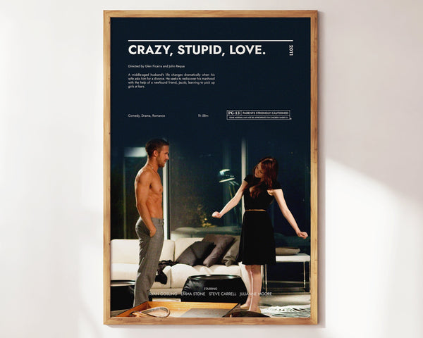 Crazy, Stupid, Love Poster  Art Print  Movie Posters  Gift for Movie lovers 1302602645