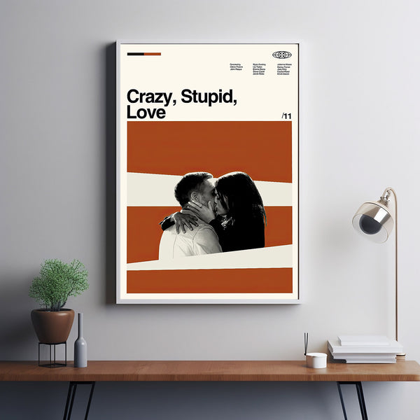 Crazy, Stupid, Love Movie Poster, Crazy Movie, Stupid Film, Vintage Modern, Album Cover Poster, Minimalist Art, High Quality, Wall Art