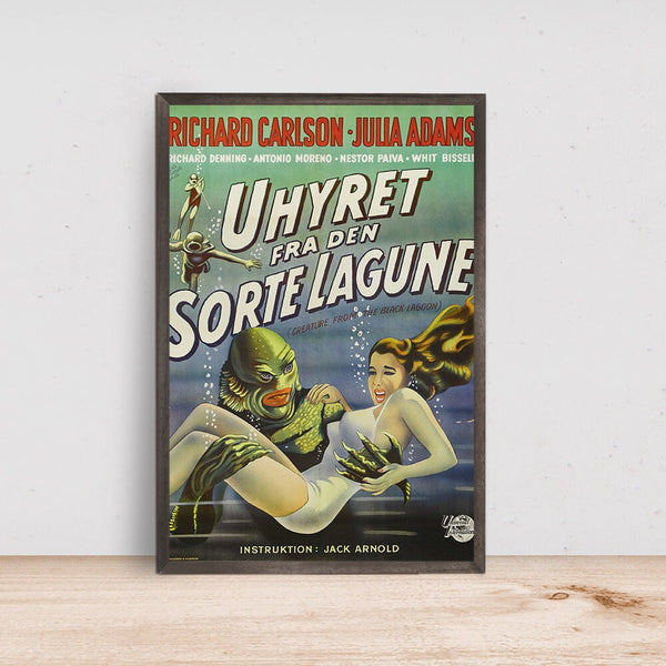 Creature from the Black Lagoon Movie Poster, Room Decor, Home Decor, Art Poster for Gift 1593974215