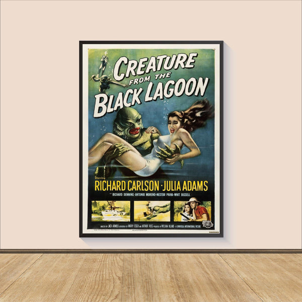 Creature from the Black Lagoon (1954) Movie Poster Print, Canvas Wall Art, Room Decor, Personalized gift, Gifts for HimHer, Wall Art Print 1554955596