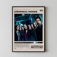 Criminal Minds Poster, Jeff Davis, Minimalist Tv Series, Vintage Retro Art Print 1