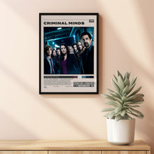 Criminal Minds Poster, Jeff Davis, Minimalist Tv Series, Vintage Retro Art Print 1