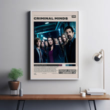 Criminal Minds Poster, Jeff Davis, Minimalist Tv Series, Vintage Retro Art Print 1