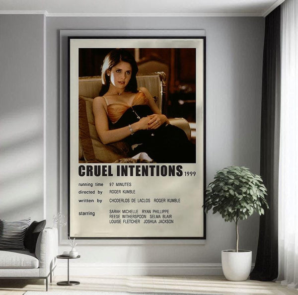 Cruel Intentions 1999 Movie Poster Canvas Poster Minimalist Poster Art Print Gifts for Lover Mural Painting Home Decoration 1752426362