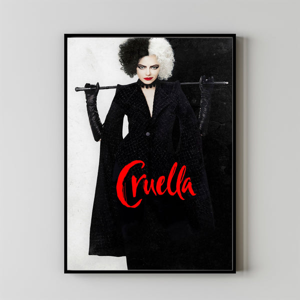 Cruella 2021 Poster Art Print Movie Posters Gift for Movie lovers