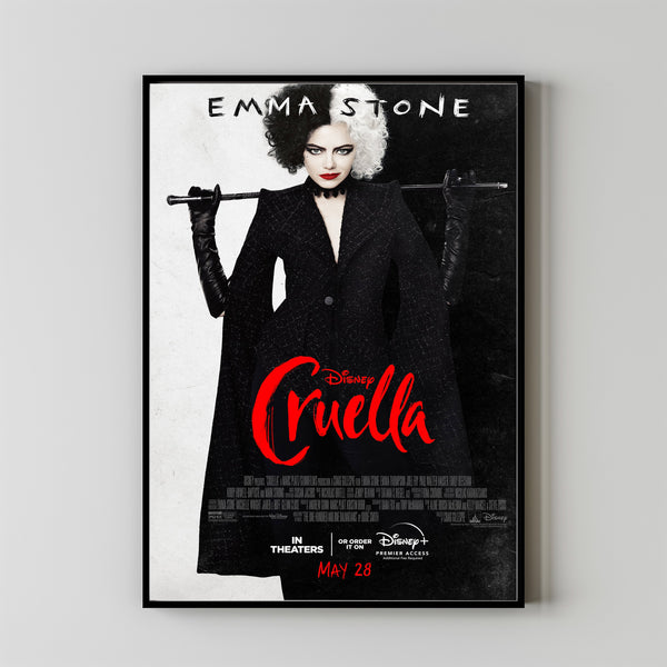 Cruella 2021 Poster Art Print Movie Posters Gift for Movie lovers 1