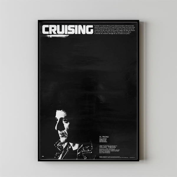 Cruising Movie Poster Print, Canvas Wall Art, Room Decor, Movie Art