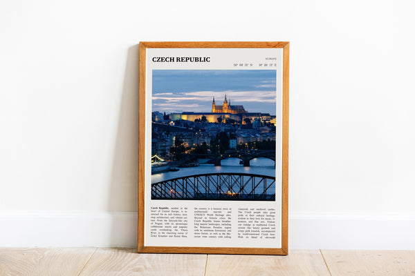 Czech Republic Print Prague Czechia Wall Art Bohemia Czech Republic Poster  Black White Poster  Poster  Art Gift 1689925790