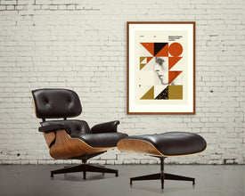 DAVID BOWIE - London, Rainbow Theatre, 20 x 28 inch Art Print, Mid-Century Modern Poster, Gold, Vintage 203652281