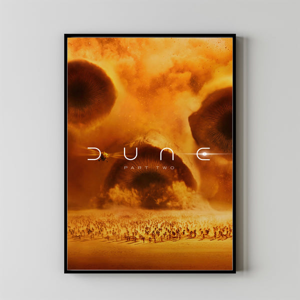 DUNE PART TWO Movie Poster - Vintage Retro Art Print for Cult Movie Fans 006