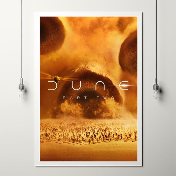 DUNE PART TWO Movie Poster - Vintage Retro Art Print for Cult Movie Fans 007