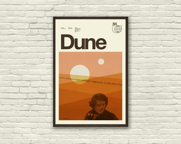 DUNE Inspired Poster, Art Print - Minimalist, Helvetica, Mid-Century Modern, Coral, Swiss, Arrakis 872893620