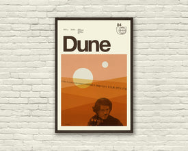 DUNE Inspired Poster, Art Print - Minimalist, Helvetica, Mid-Century Modern, Coral, Swiss, Arrakis 872893620