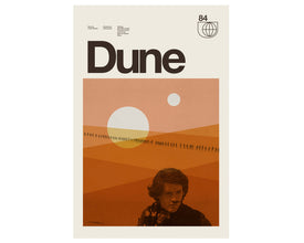 DUNE Inspired Poster, Art Print - Minimalist, Helvetica, Mid-Century Modern, Coral, Swiss, Arrakis 872893620