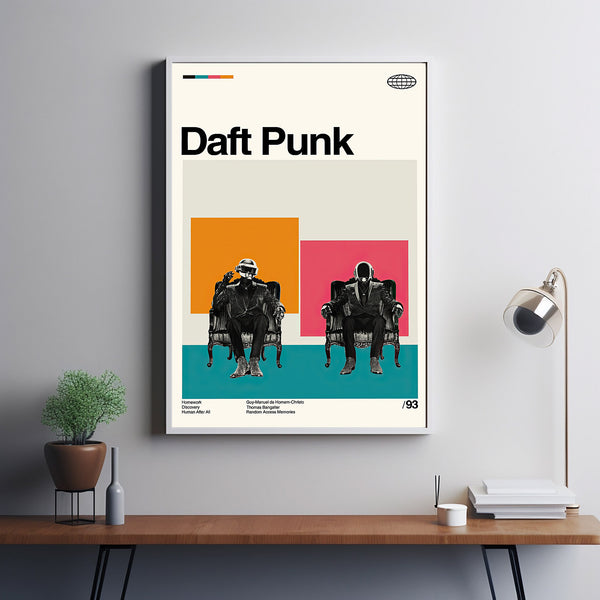 Daft Punk Movie Poster, Daft Punk Movie, Discovery Film, Custom Print, Vintage Print, Minimalist Movie Art, Aesthetic Poster, Vintage Movie