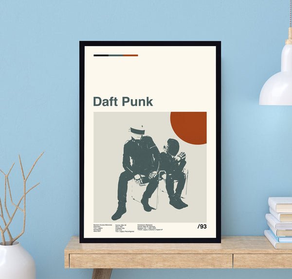 Daft Punk Music Poster, Daft Punk Poster, Daft Punk Fan, Music Poster, Album Poster, Vintage Poster, Wall Decor, Gifts For Him 1700870389