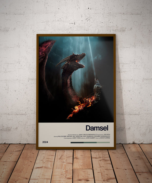 Damsel Movie Poster - Retro Movie Poster Print - Wall Art Poster Decor - Vintage Movie Poster Art - Minimalist Movie Poster - Tv Show Poster 1699843677