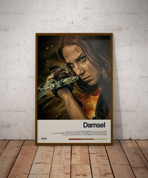 Damsel Movie Poster - Retro Movie Poster Print - Wall Art Poster Decor - Vintage Movie Poster Art - Minimalist Movie Poster - Tv Show Poster 1699843677 - Copy (2)