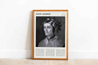 Dante Alighieri Wall Art Poster Poster Dante Alighieri  Black White Poster  Poster  Art Gift 1695505587