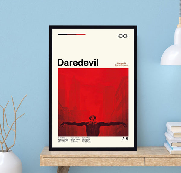 Daredevil Tv Series Poster, Drew Goddard, Tv Series Poster, Midcentury Art, Minimalist Art, Vintage Poster, Modern Poster, Wall Art 1731054053