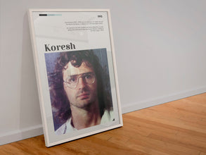 David Koresh Poster Wall Art Quote Cult Leader Seventh-day Adventists  Branch Davidians  Poster  Art Gift 1550542448