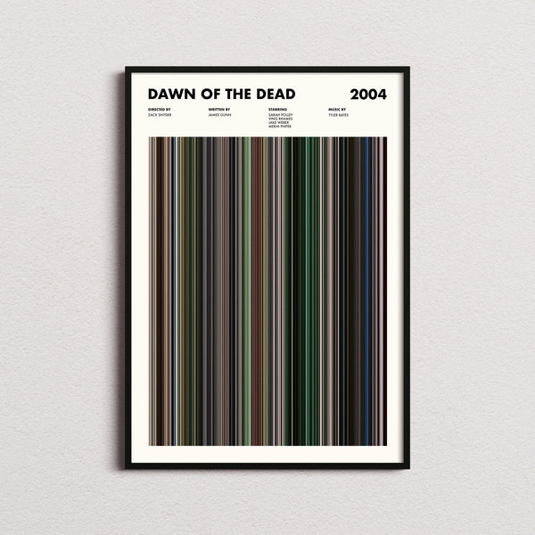 Dawn of the Dead Movie Barcode Print, Dawn of the Dead Print, Dawn of the Dead Poster 1641825779