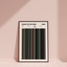 Dawn of the Dead Movie Barcode Print, Dawn of the Dead Print, Dawn of the Dead Poster 1641825779
