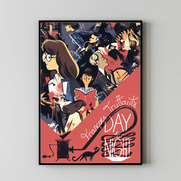 Day for Night Movie Poster Art Print Movie Posters Gift for Movie lovers
