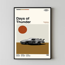 Days of Thunder Poster, Days of Thunder Movie, Tony Scott, Retro Movie, Retro Modern, Movie Print, High Quality, Dad Gifts