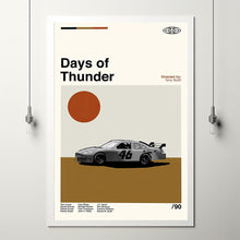 Days of Thunder Poster, Days of Thunder Movie, Tony Scott, Retro Movie, Retro Modern, Movie Print, High Quality, Dad Gifts