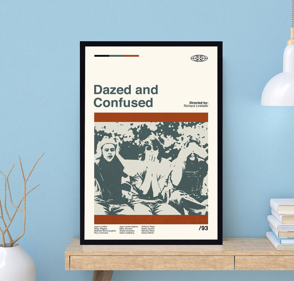 Dazed And Confused Movie Poster, Dazed And Confused, Retro Movie Poster, Minimalist Art, Vintage Poster, Modern Art, Wall Decor, Home Decor 1686690552