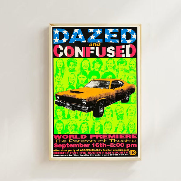 Dazed and Confused (1994)--Movie  Poster(Regular Style) Art Prints,Home Decor,Vintage Movie Poster,Canvas Poster 1631973546 - Copy