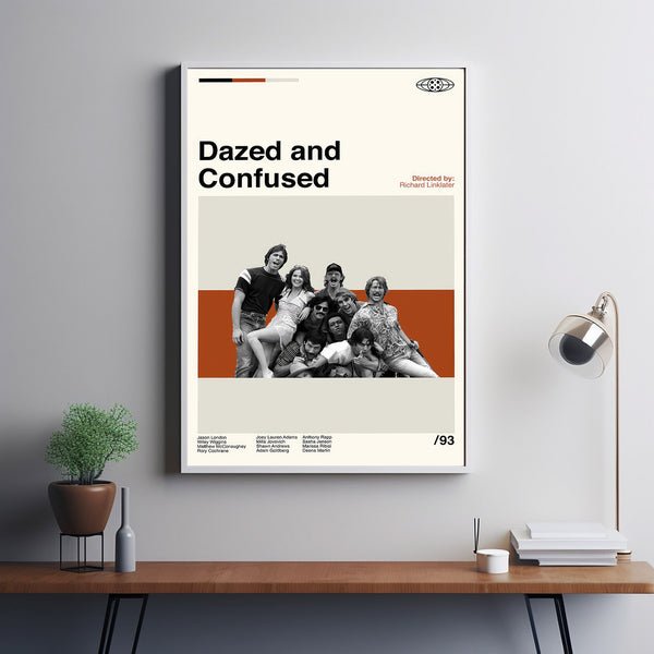 Dazed and Confused - Richard Linklater - Mid Century Art - Retro Movie Poster - Modern Art - Minimalist Art - Vintage Poster - Wall Art