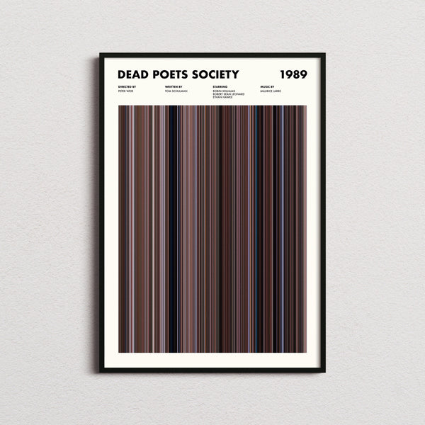 Dead Poets Society Movie Barcode Print, Dead Poets Society Print, Dead Poets Society Poster, Dead Poets Society Wall Art 1664074055