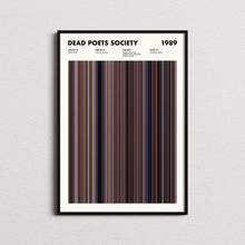 Dead Poets Society Movie Barcode Print, Dead Poets Society Print, Dead Poets Society Poster, Dead Poets Society Wall Art 1664074055