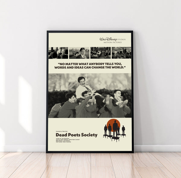 Dead Poets Society Poster, Peter Weir, Minimalist Art, Vintage Poster, Midcentury Art, High Quality, Room Decor, Wall Decor, Wall Art