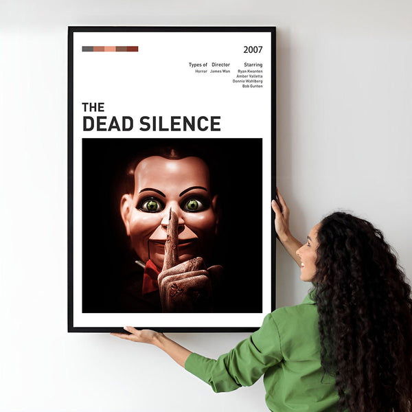Dead Silence Movie Poster  Minimalist  Midcentury Poster  Wall Art Print  Retro Movie Poster 1734842376