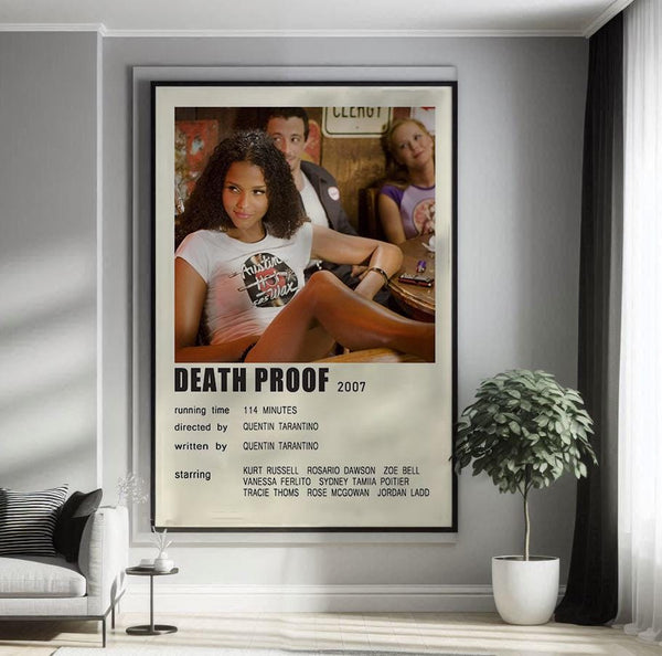 Death Proof (2007) Movie Poster Canvas Poster Minimalist Poster Art Print Gifts for Lover Mural Painting Home Decoration 1752426866