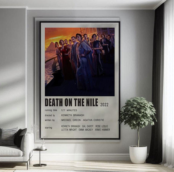 Death on the Nile (2022) Movie Poster Canvas Poster Minimalist Poster Art Print Gifts for Lover Mural Painting Home Decoration 1771408809