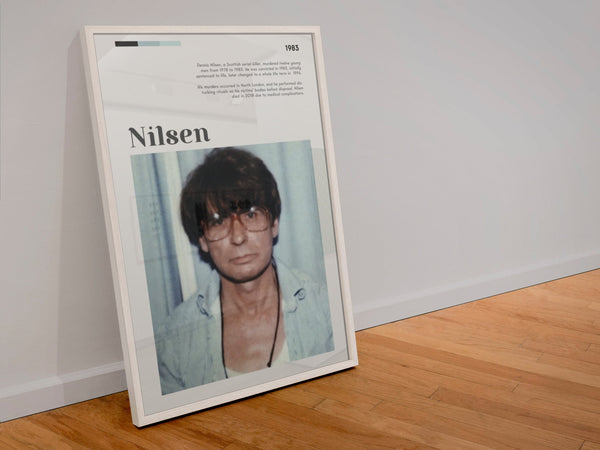 Dennis Nilsen Mugshot Poster Wall Art Serial Killer Muswell Hill Murderer Scottish Crime  Poster  Art Gift 1564486101