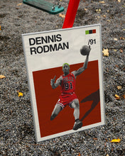 Dennis Rodman Mid Century Movie Poster  Basketball Posters  Minimalist Basketball Poster    Wall Art Poster 1592887670