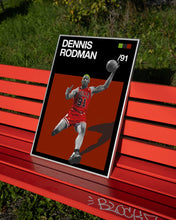 Dennis Rodman Mid Century Movie Poster  Basketball Posters  Minimalist Basketball Poster    Wall Art Poster 1592887670