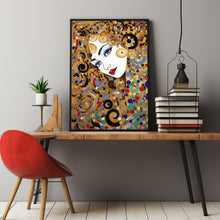 Modern Woman Portrait Painting Poster - Art Nouveau Inspired | Elegant Portrait Wall Art