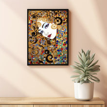 Modern Woman Portrait Painting Poster - Art Nouveau Inspired | Elegant Portrait Wall Art