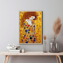 Modern Woman Portrait Painting Poster - Art Nouveau Inspired | Elegant Portrait Wall Art