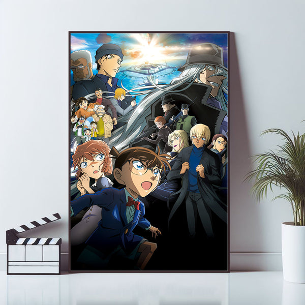 Detective Conan Black Iron Submarine Movie Poster, Art Poster, Home Decor, Wall Art Prints, High Quality Reproduction, Keepsake 1629831514