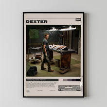 Dexter Poster, James Manos Jr., Minimalist Tv Series, Vintage Retro Art
