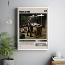 Dexter Poster, James Manos Jr., Minimalist Tv Series, Vintage Retro Art
