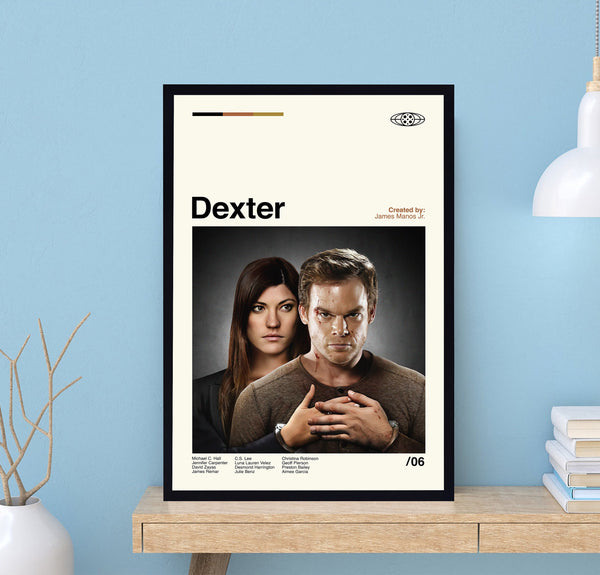 Dexter Tv Series Poster, Dexter Poster, Tv Series Poster, Retro Movie Poster, Minimalist Art, Vintage Poster, Modern Art, Wall Decor 1717419304